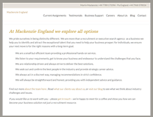 Tablet Screenshot of mackenzieengland.com